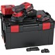 Flex-tools 532083 ORE 2-125 18-EC/2.5 SET Ponceuse orbitale aléatoire 125mm avec contrôle de vitesse 18V 2.5Ah Li-Ion en L-Boxx