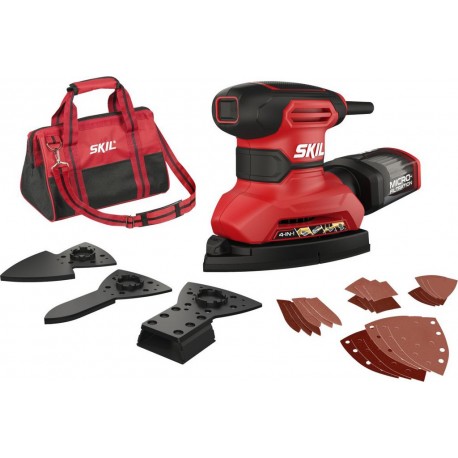 SKIL SR1E7261DA Ponceuse compacte 160W en sac + 15x papier de verre