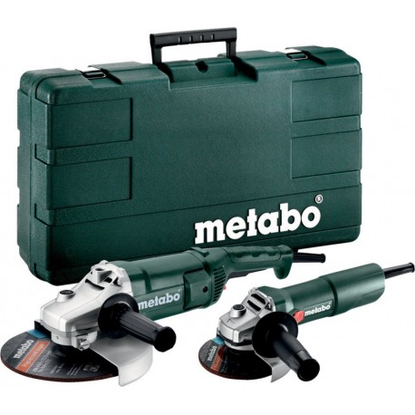 Metabo 685172500 Jeu de meuleuses d'angle avec coffret (WE 2200-230 + W 750-125)