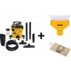 DeWalt DXV20PB Aspirateur 20L Wet/dry + sacs filtrants et dépoussiéreur