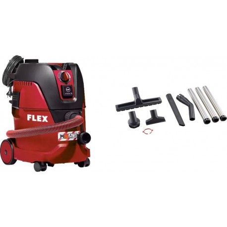 Flex-tools 519812 VCE 22 M MC Aspirateur de sécurité avec nettoyage manuel du filtre, 20 l, classe M