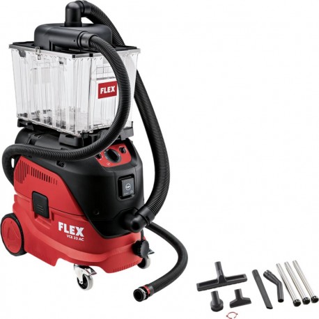 Flex-tools 536008 FLEX VCE 33 L AC-Set & VCE-PS 25 Aspirateur de sécurité 30 litres classe L avec accessoires en boîte