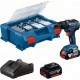 Bosch Bleu 06019H530A GSB 18V-55 Marteau perforateur sans fil 18V 4.0Ah Li-Ion + 82 accessoires dans Pick
