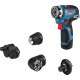 Bosch Bleu 06019H300B GSR 12V-35 FC Perceuse sans fil 12V sans batteries et chargeur en L-Boxx