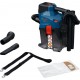 Bosch Bleu 06019K2100 GAS18V-6LS Aspirateur sans fil avec ensemble d'accessoires sans batterie ni chargeur en boîte