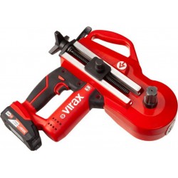 Virax 251881 EUROSTEM III Machine à cintrer à batterie 18V incl 2x 2.0 Ah et forme de cintrage 15-18-22-28 MM