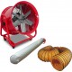 Metal Works 722313516 MV400R3SET Ventilateur mobile MV400R3 avec tuyau et sac filtrant