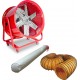Metal Works 722313514 MV600R3SET Ventilateur mobile MV600R3 avec tuyau et sac filtrant