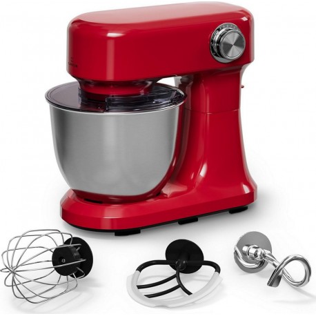 Klarstein Robot pâtissier Bella Evo 1500W bol 5 litres 85dB Rouge