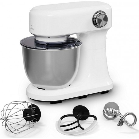 Klarstein Robot pâtissier Bella Evo 1500W bol 5 litres 85dB Blanc