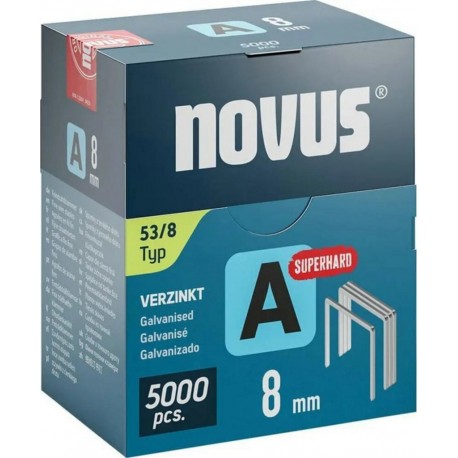 Novus Agrafe fine A type 53/8 mm ST, boîte de 5000 pièces