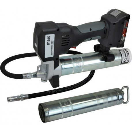 MATO Presse à graisse sans fil 18V/2Ah PREMIUM-S-LS AMPShare avec chargeur et batterie