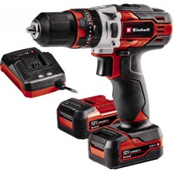 Einhell Perceuse-visseuse à percussion sans fil TE-CD 12/1 Li-i (2x2,0Ah) 4513890
