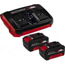 Einhell PXC-Kit de démarrage 2x 4,0Ah &amp Twincharger Kit 4512112