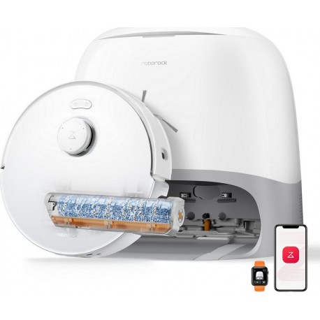 Roborock Robot Aspirateur Laveur Qrevo Curv 2 FlowX