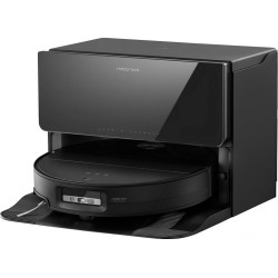 Roborock Robot Aspirateur Laveur Saros 10 noir avec kit de raccordement à l&-39 eau