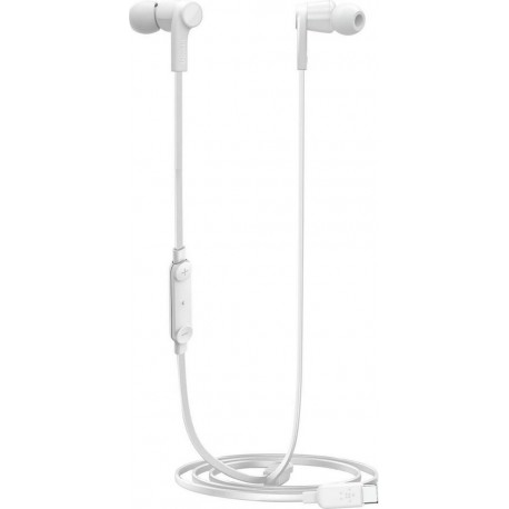 Belkin Ecouteurs USB C Blanc Intra-auriculaires Micro