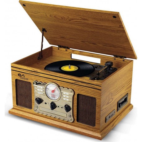 Evidence Acoustics Platine vinyle EA-PL300-WOOD Vinyle 33/45/78