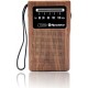 Roadstar Radio FM TRA-1230WD Radio FM Portable, Bois