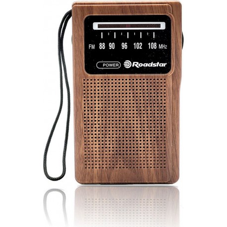 Roadstar Radio FM TRA-1230WD Radio FM Portable, Bois