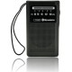 Roadstar Radio FM TRA-1230BK Radio FM Portable, Noir