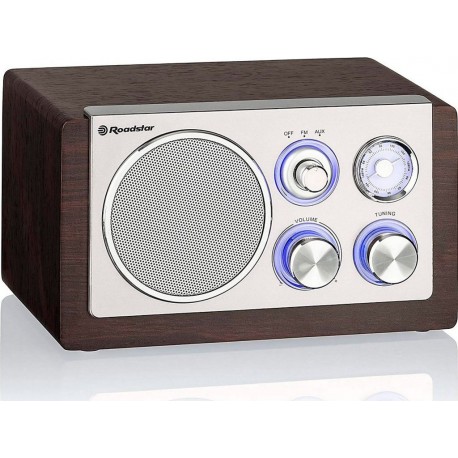 Roadstar Radio FM HRA1245NWD Radio Portable Vintage FM