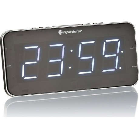 Roadstar Radio FM CLR-2615 Radio-Réveil FM PLL 2 Alarmes
