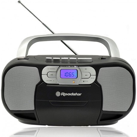 Roadstar Radio cassette RCR-4635UMPBK Radio CDCassette Portable