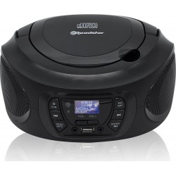 Roadstar Radio CD CDR-375D+/BK Radio Portable DAB/DAB+/FM