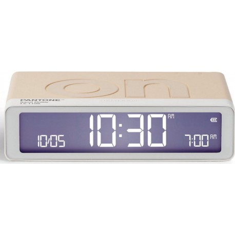 Lexon RéveilxPantone Flip Classic Sand Dollar