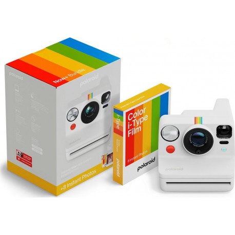 Polaroid Appareil photo Instantané Now+ Gen 3 White + Pack 8 Films