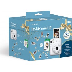 Fujifilm Appareil photo Instantané Instax Mini 12 Blanc Pack cadeau